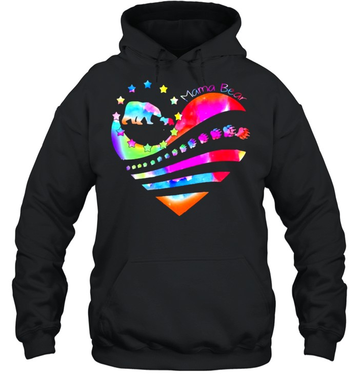 Mama Bear Mother’s Day Heart  Unisex Hoodie