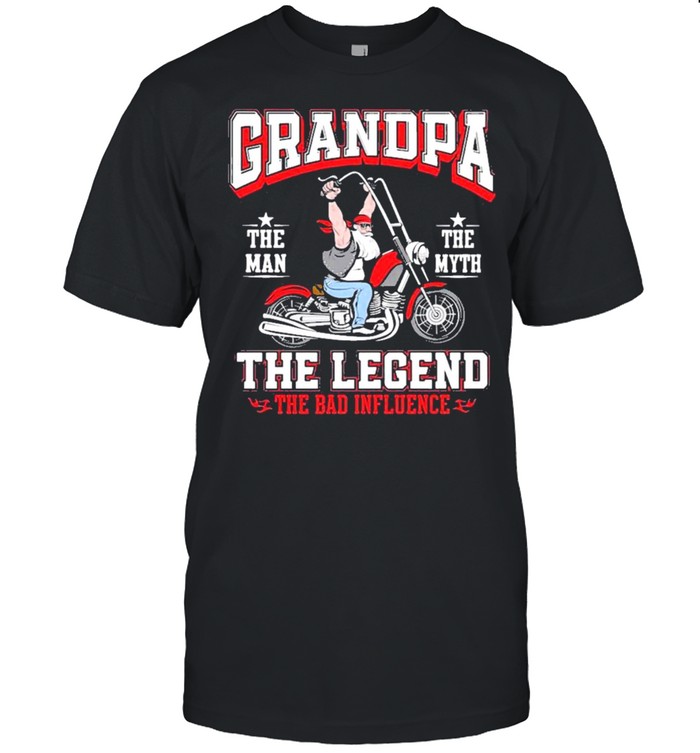 Motorcycle grandpa the man the myth the legend new 2021 shirt