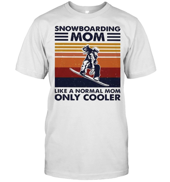 Snowboarding Mom Like A Normal Mom Only Cooler Vintage shirt Classic Men's T-shirt