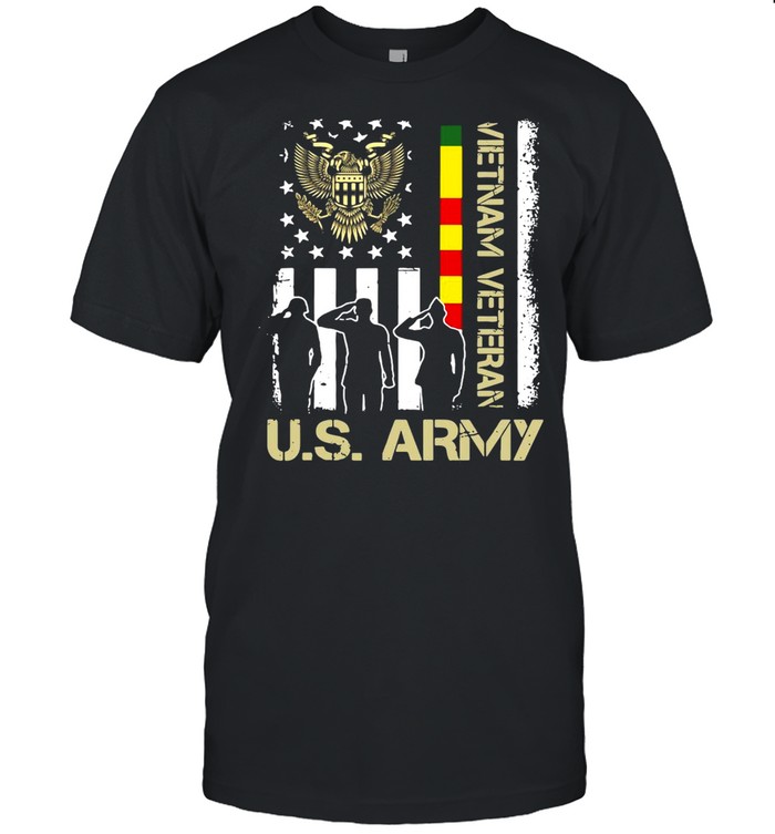 U.S Army Vietnam Veteran USA Flag Veteran Vietnam Army T-shirt Classic Men's T-shirt