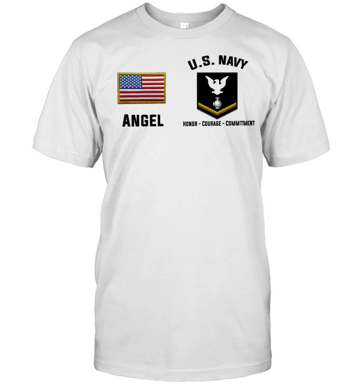 Angel Us Navy Honor Courage Commitment shirt Classic Men's T-shirt