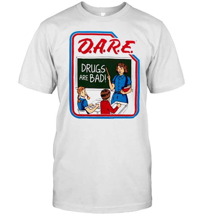Dare drugs are bad shirt Classic Men's T-shirt