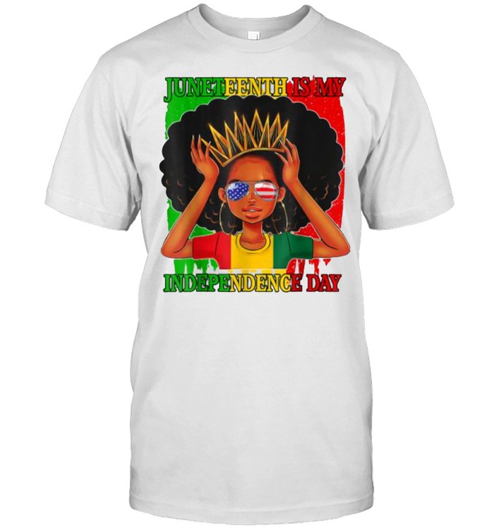 Juneteenth Is My Independence Day Black Queen Afro Melanin T- Classic Men's T-shirt