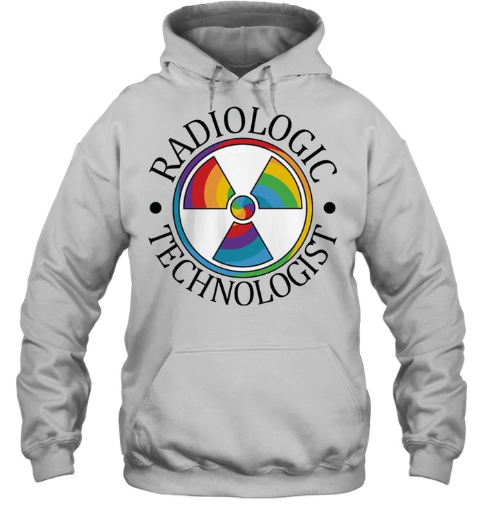 Radiologic technologist rainbow symbol shirt Unisex Hoodie
