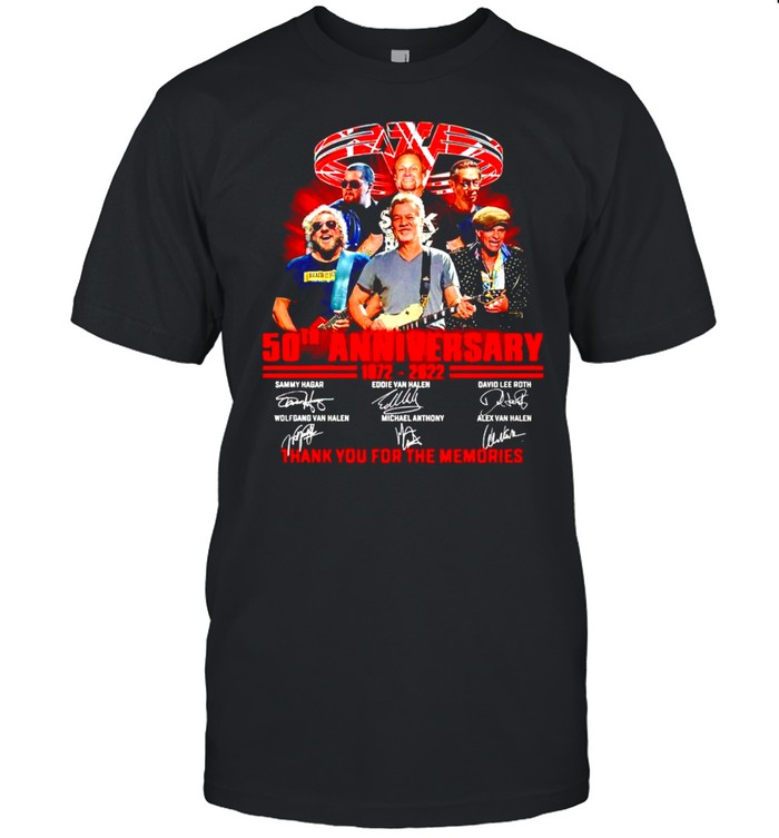 Van Halen 50th Anniversary 1972 2022 thank you for the memories shirt Classic Men's T-shirt