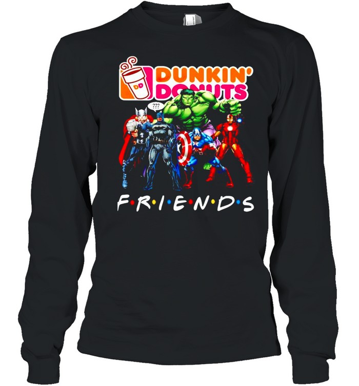 Avengers Dunkin Donuts friends shirt Long Sleeved T-shirt