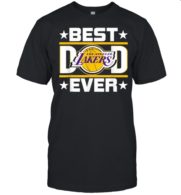 Best Dad Ever Los Angeles Lakers Star  Classic Men's T-shirt