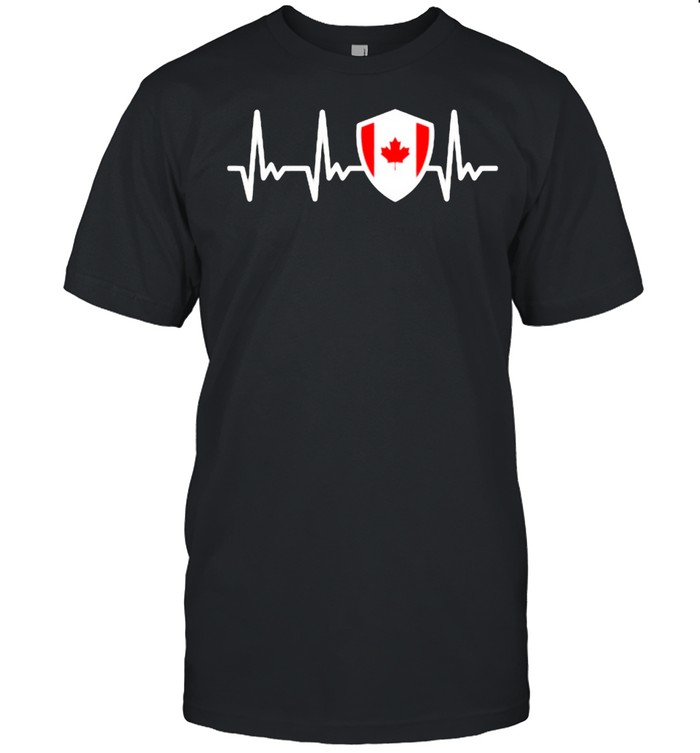 Canada Day 2021 Heartbeat Canadian Flag Canada Party T-Shirt