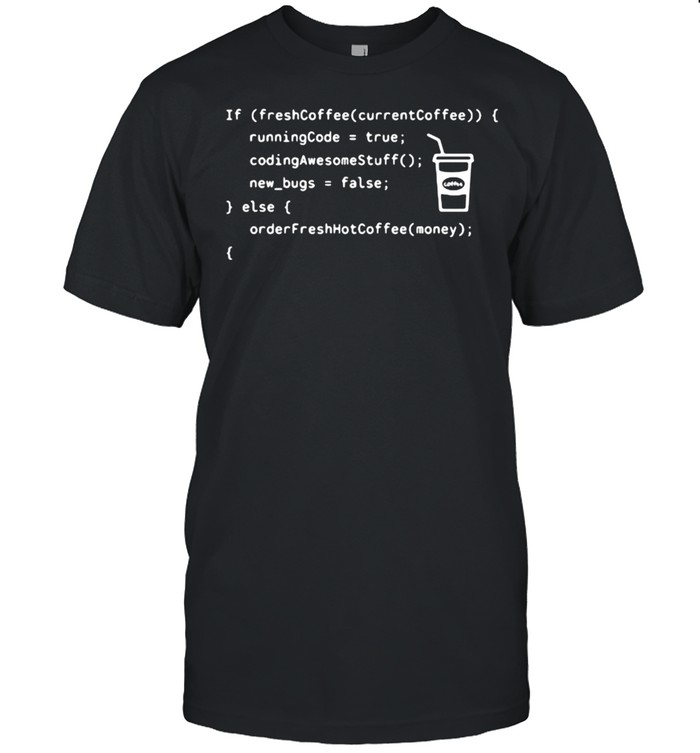 Coffee Coding Programmer Developer  Classic Men's T-shirt