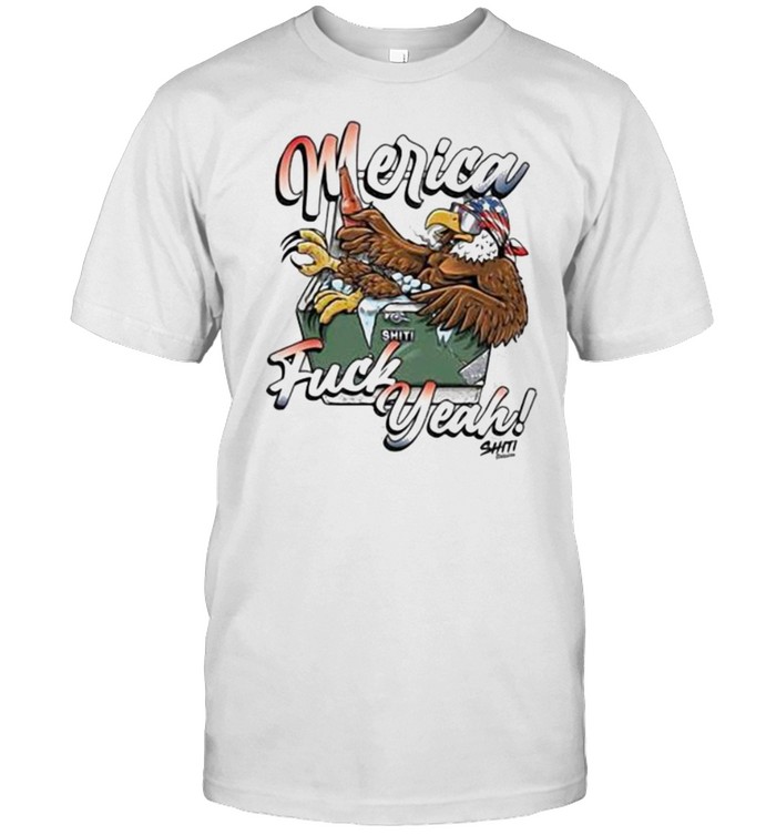 Merica Fuck Yeah Eagle  Classic Men's T-shirt
