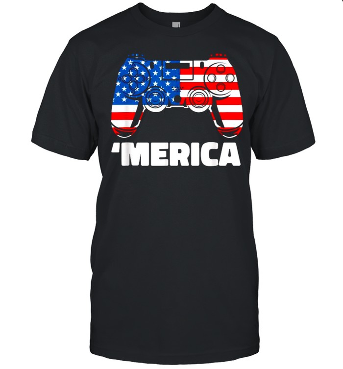 Merica Video game american flag shirt