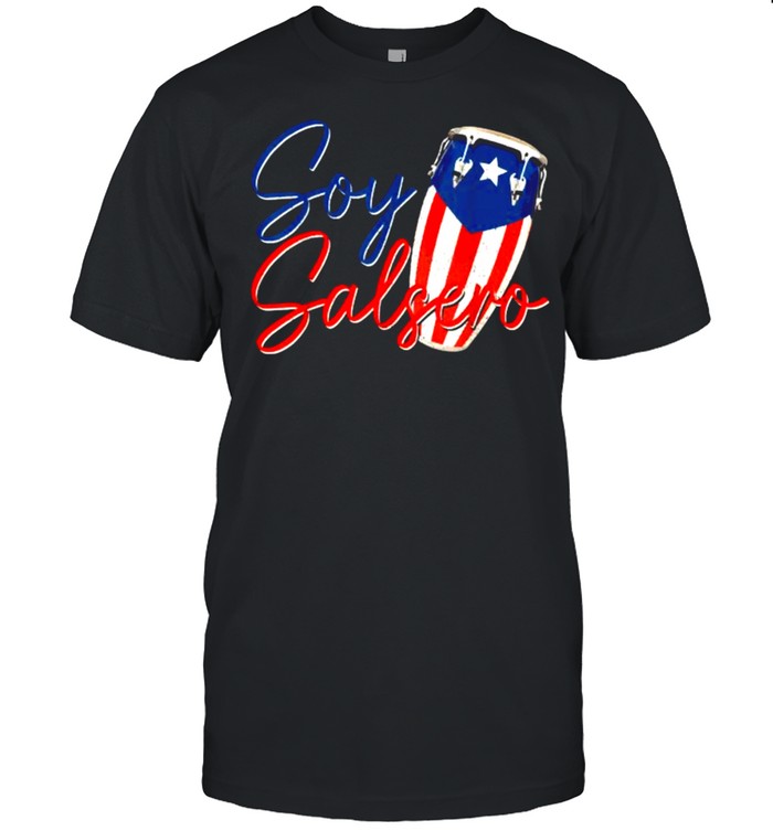 Soy Salsero Puerto Rico Puerto Rican Flag T- Classic Men's T-shirt