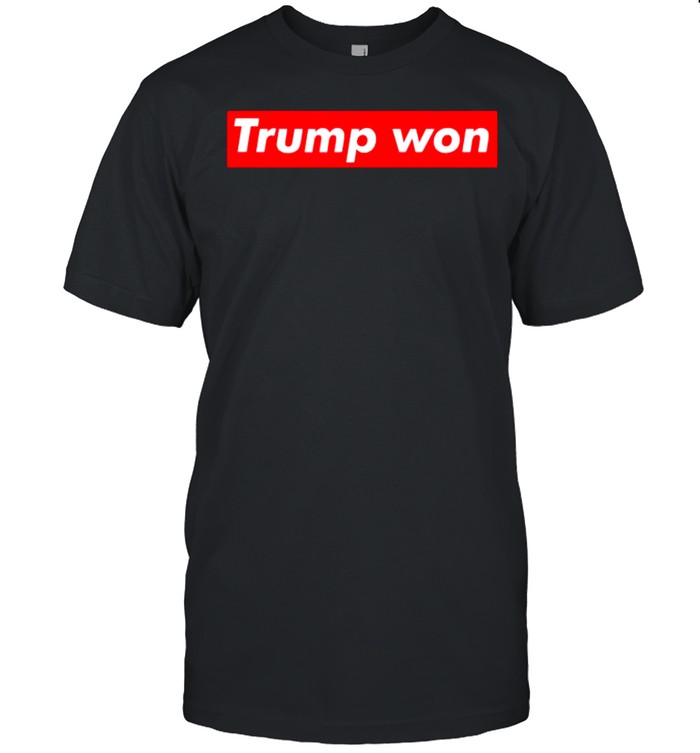 Trump Won Election T- Classic Men's T-shirt