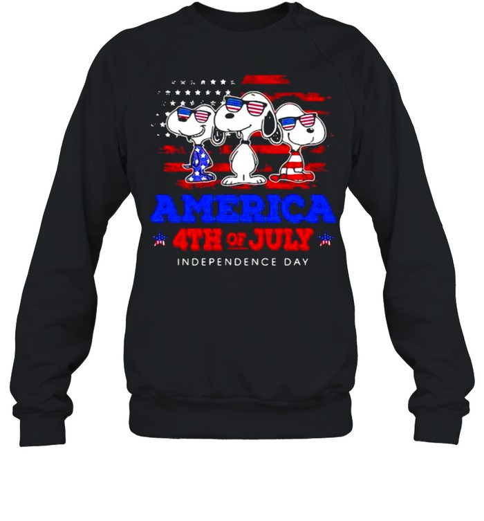 America 4th Of July Independence Day Snoopy  Unisex Sweatshirt