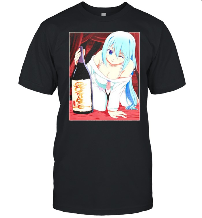 Anime Konosuba Aqua and Sake shirt Classic Men's T-shirt