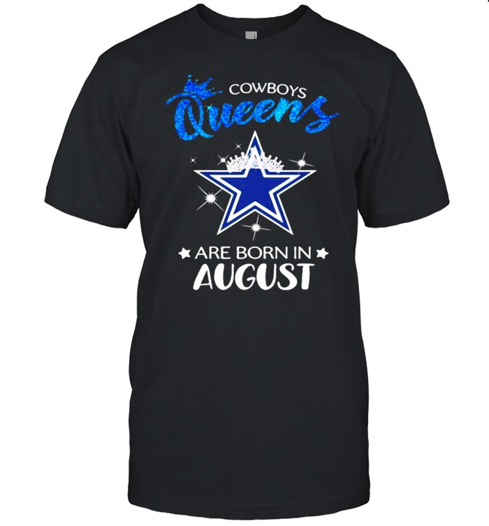 Cowboy Queens Are Born In August Blue  Classic Men's T-shirt