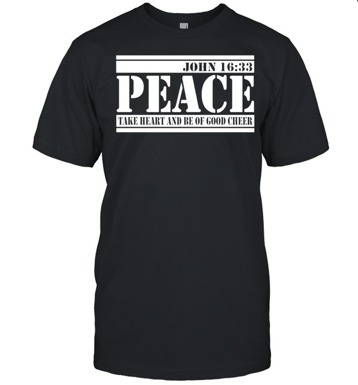John 1633 Peace Christian Themed Novelty shirt Classic Men's T-shirt