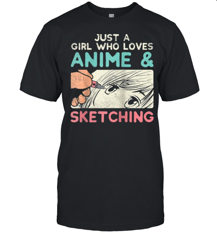 Just A Girl Who Loves Anime & Sketching shirt Classic Men's T-shirt