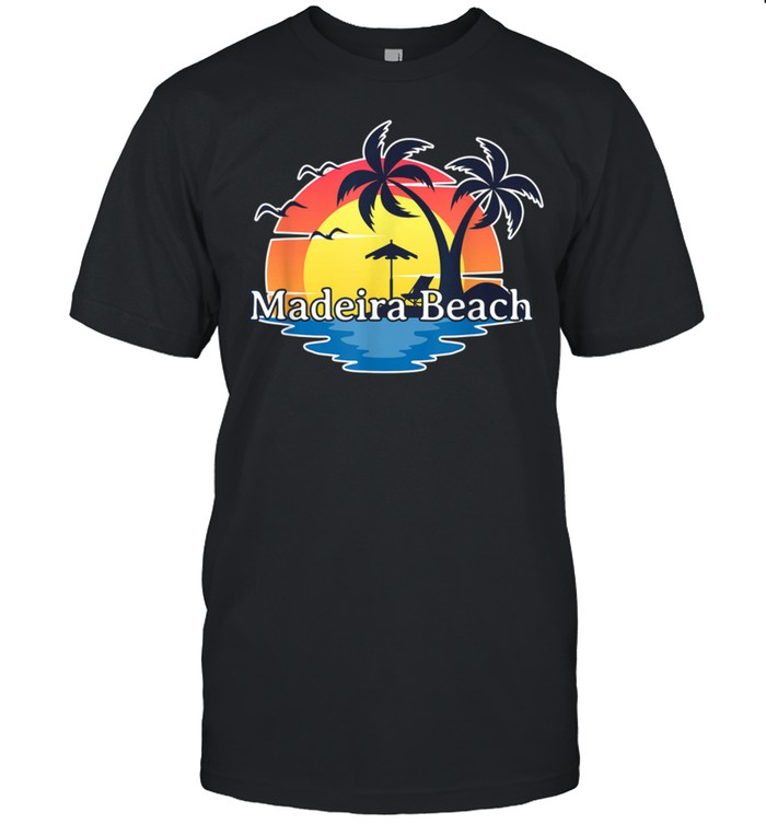 Madeira Beach Florida Retro Sunset Vacation shirt Classic Men's T-shirt