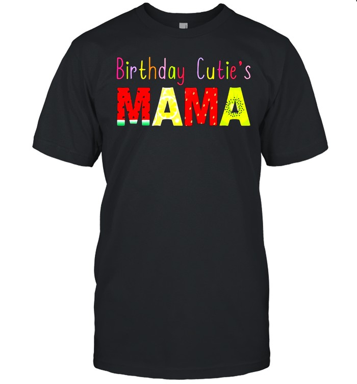 Birthday Cutie’s Mama Tshirt Tropical Toddler Outfit T-shirt Classic Men's T-shirt
