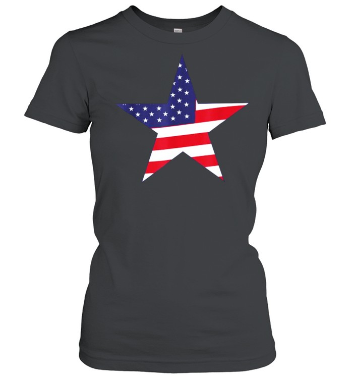 Star Shaped Flag T- Classic Women's T-shirt