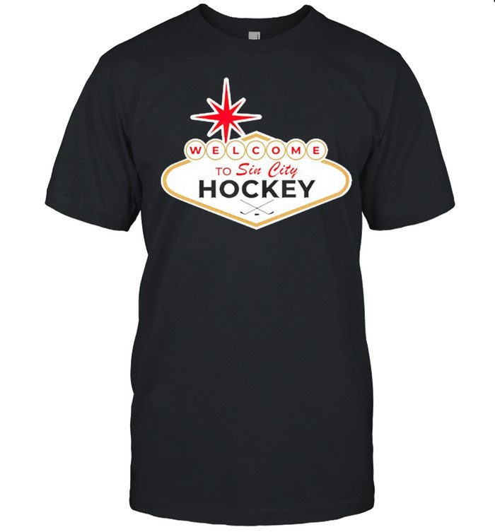 Welcome to sin city hockey shirt Classic Men's T-shirt