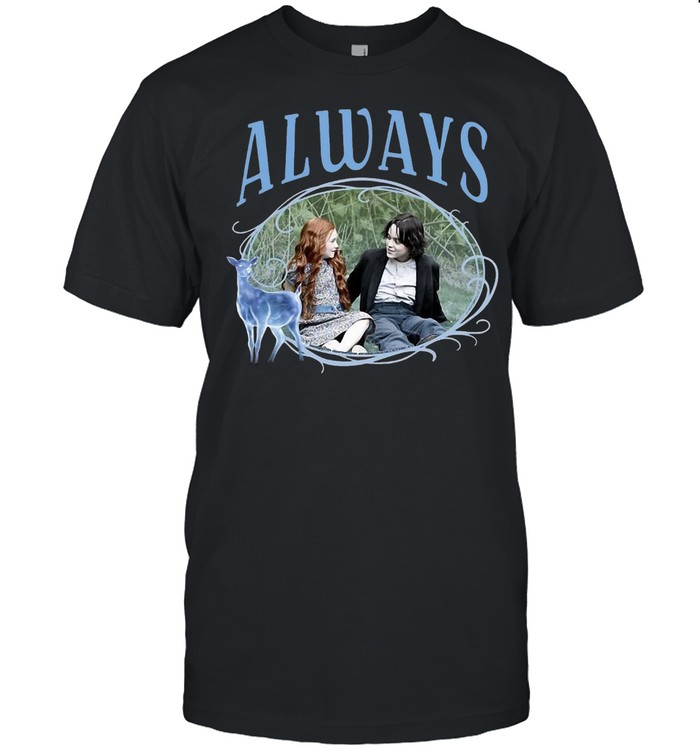 Kids Harry Potter Snape And Lily Patronus Frame Always Portrait T-shirt Classic Men's T-shirt