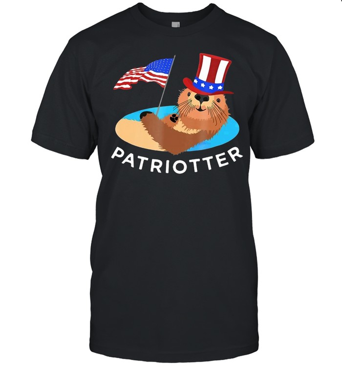 Cute USA Patriotter Animal July 4Th Otter T-shirt Classic Men's T-shirt