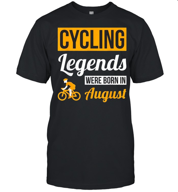 Cycling Legends Were Born In August Birthday Classic shirt Classic Men's T-shirt