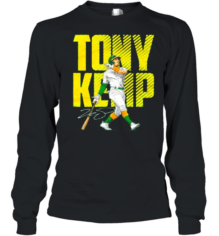 Oakland Athletics Tony Kemp signature shirt Long Sleeved T-shirt