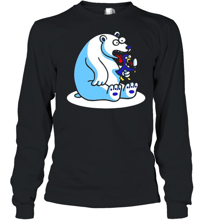 Polar Bear Penguin Ice Cream T-shirt Long Sleeved T-shirt