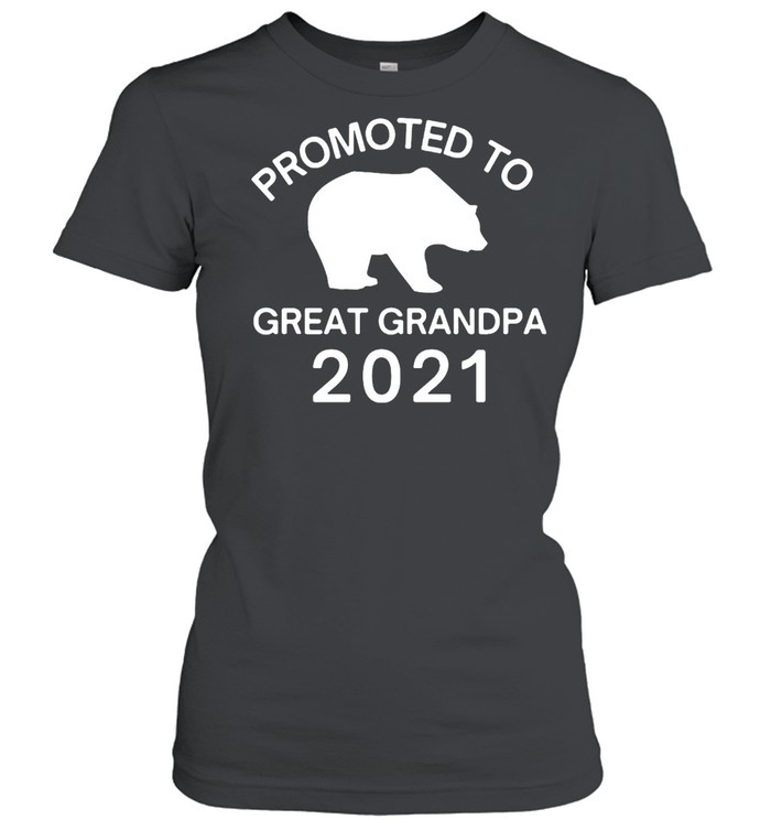 Promoted to Great Grandpa 2021 Bear T-shirt Classic Women's T-shirt