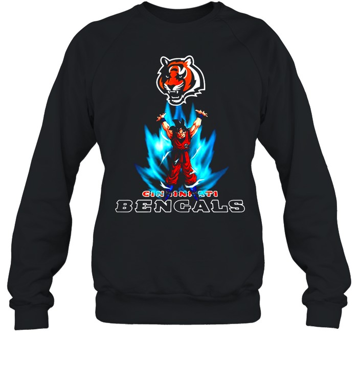 Son Goku Powering Up In Energy Cincinnati Bengals T-shirt Unisex Sweatshirt
