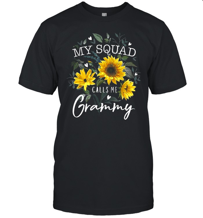 Flower My Squad Calls Me Grammy T-shirt Classic Men's T-shirt