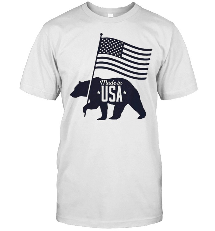 California Bear American Flag 4th of July shirt