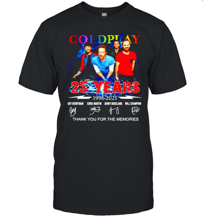 Coldplay 25 years 1996 2021 thank you for the memories shirt Classic Men's T-shirt