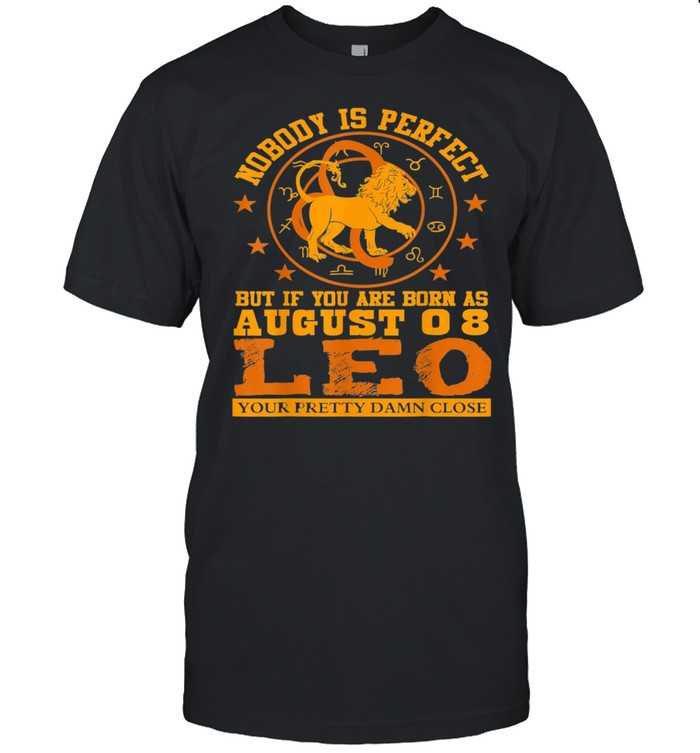 Leo Zodiac Sign August 08 Lion Birthday Us 2021 shirt Classic Men's T-shirt