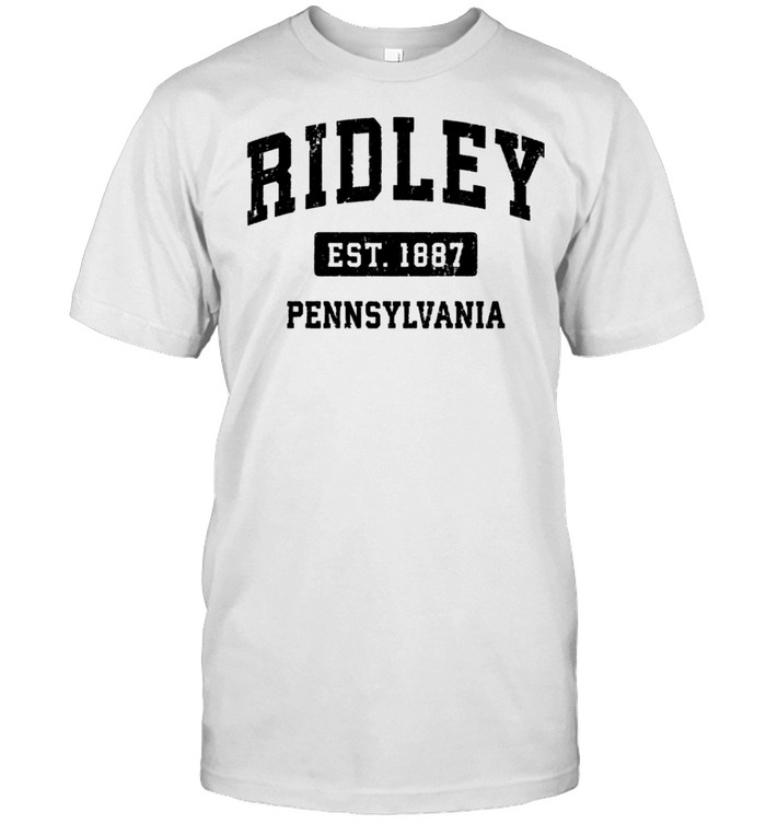 Ridley Pennsylvania PA Vintage Sports Design Black Design shirt