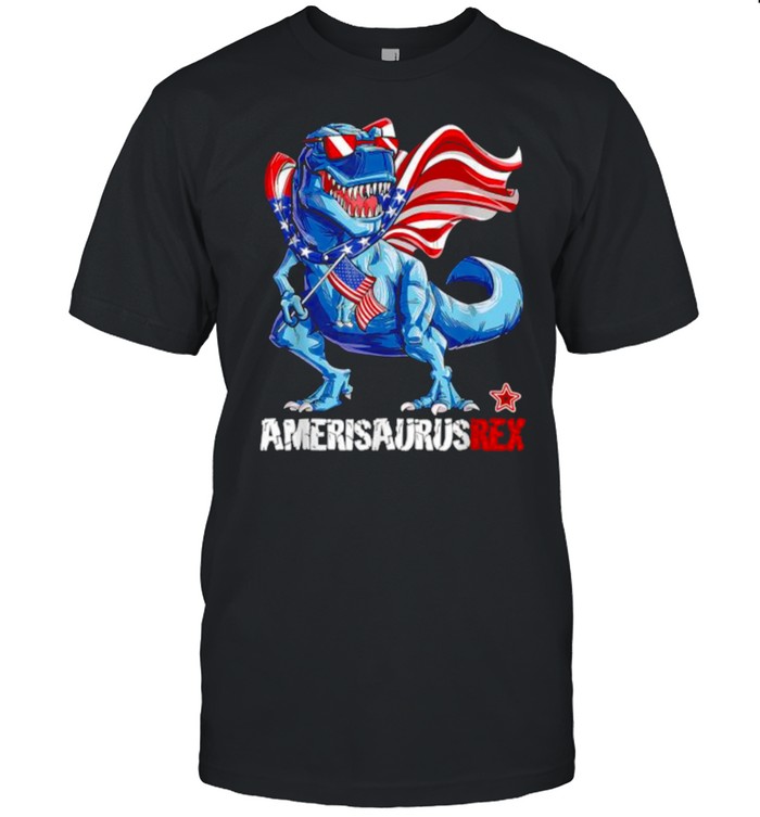 Amerisaurus Rex Funny Dinosaur T-Rex America 4th Of July T-Shirt