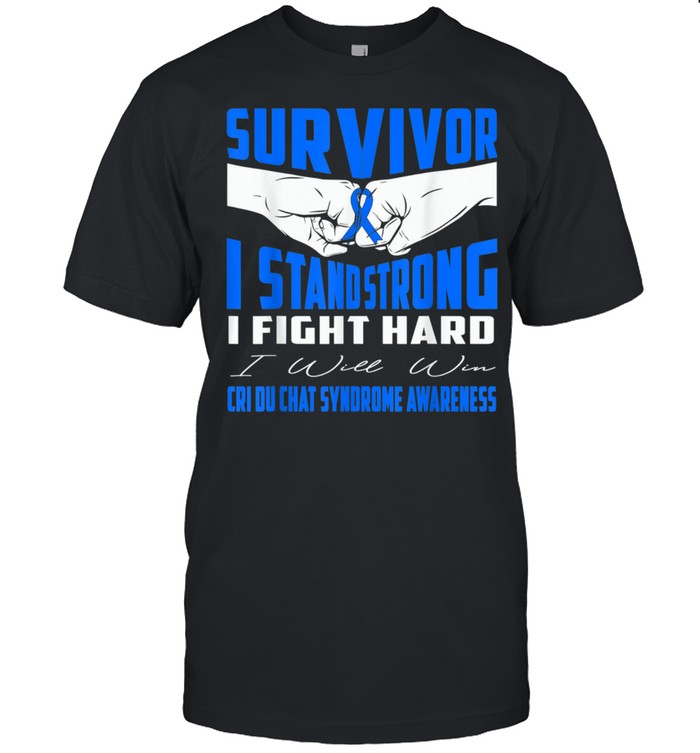 SURVIVOR I STAND STRONG CRI DU CHAT SYNDROME Awareness shirt Classic Men's T-shirt