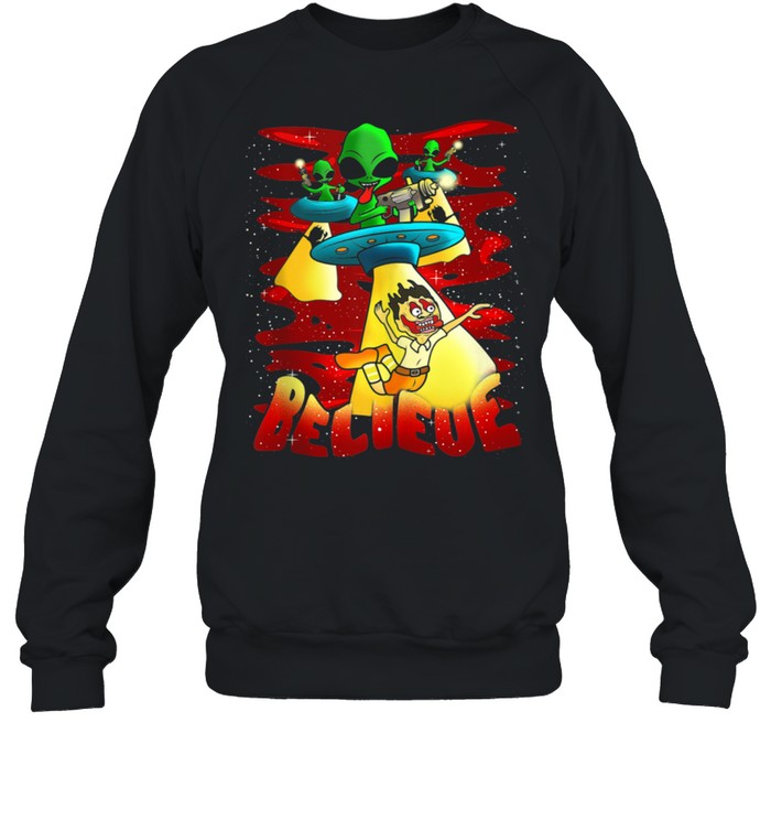 Alien Clothing & Aliens Apparel Believe shirt Unisex Sweatshirt