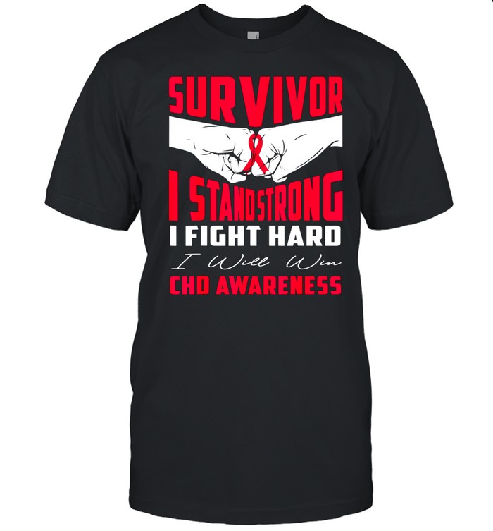 SURVIVOR I STAND STRONG CHD Awareness shirt Classic Men's T-shirt