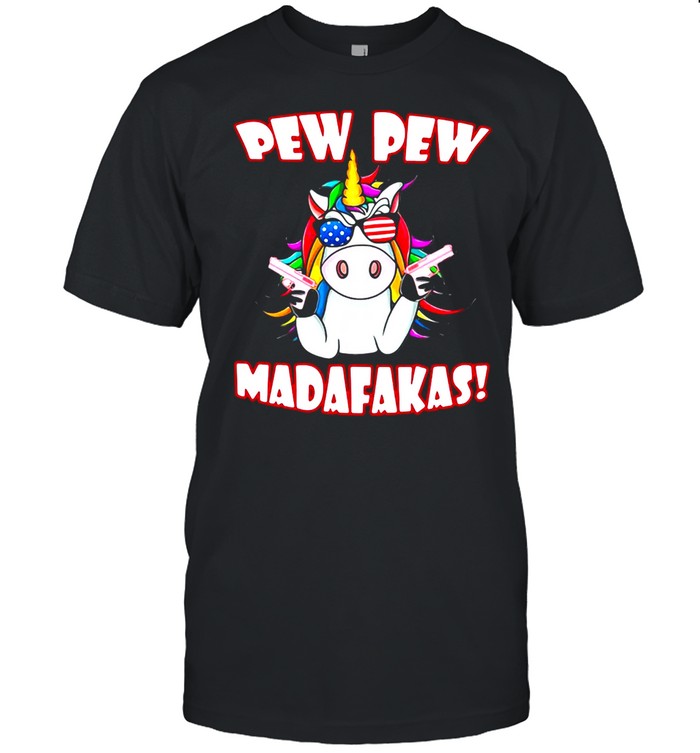 Unicorn Pew Pew Madafakas  Classic Men's T-shirt