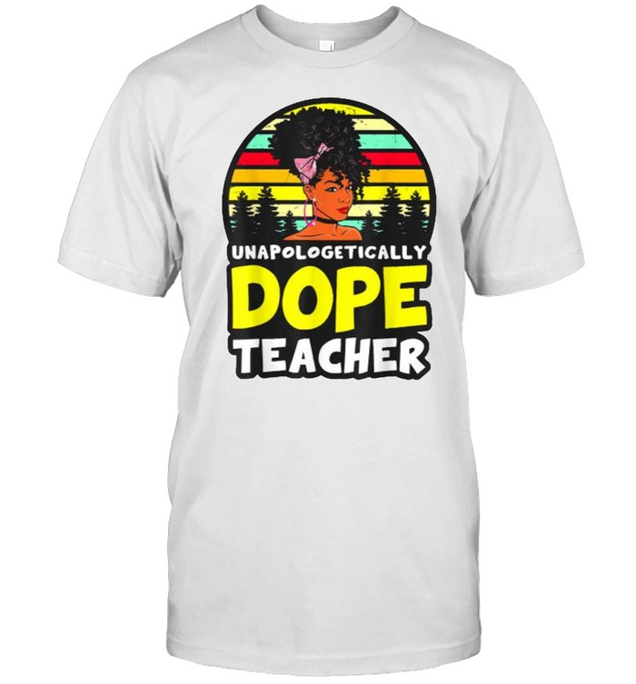 Black Teachers Unapologetically Dope Teacher Melanin Queen Vintage T- Classic Men's T-shirt