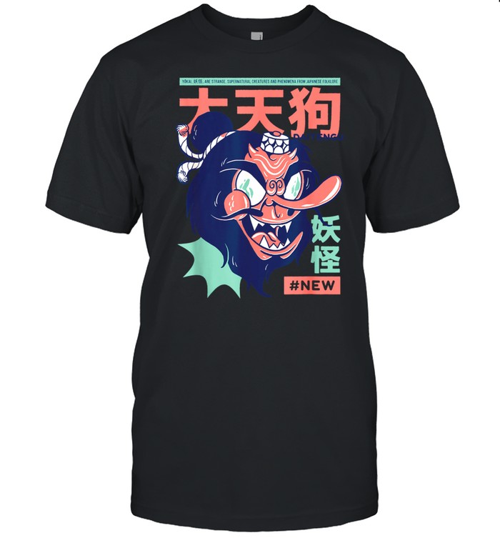 Daitengu Japanese Yokai Cute Japanese Mermaid Chibi Legend shirt
