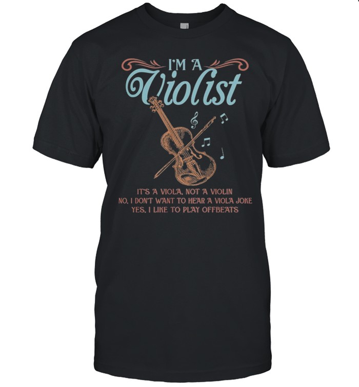 Im A Violist Its A Viola Not Violin shirt Classic Men's T-shirt