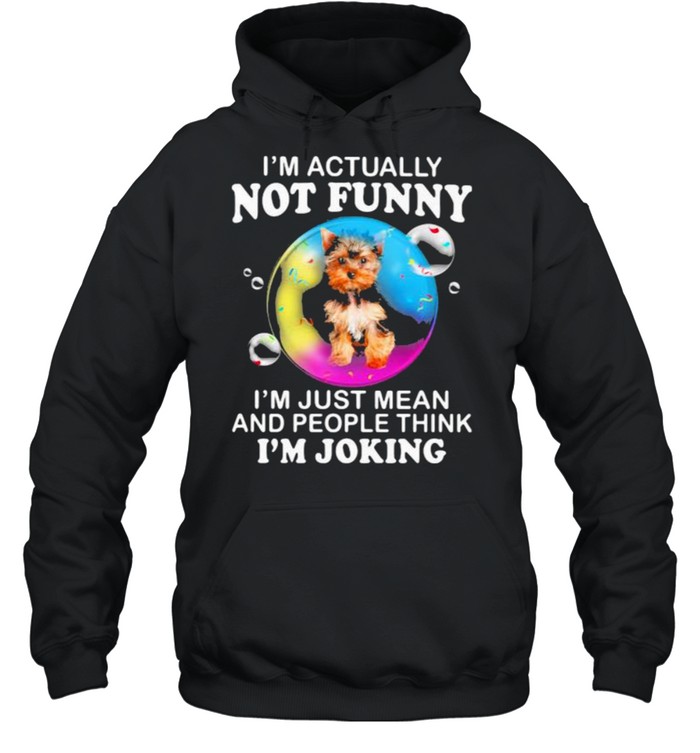I’m Actually Not Funny I’m Just Mean And People Think I’m Joking  Unisex Hoodie