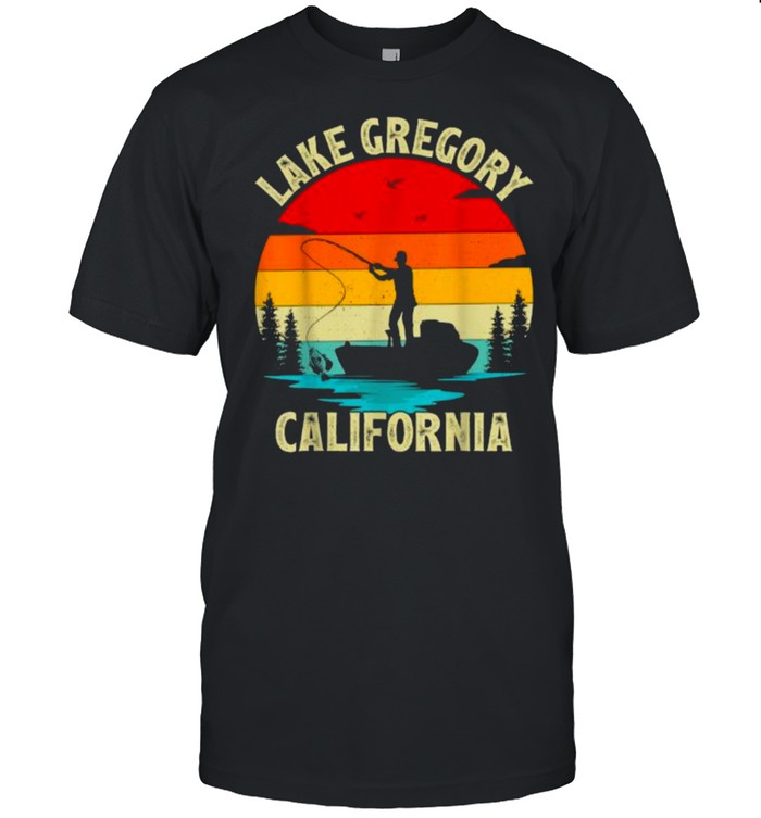 Lake Gregory California Summer Vacation Fishing Vintage T-Shirt