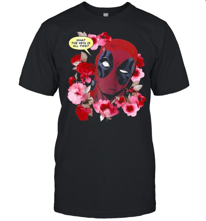 Marvel Deadpool What The Flower Crown Raglan Baseball T-shirt Classic Men's T-shirt