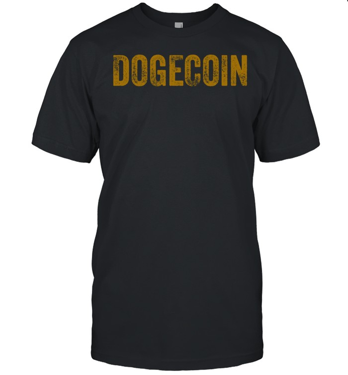 Dogecoin Doge Meme Crypto HODL Cryptocurrency Blockchain shirt